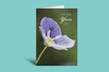 Thank You –Purple Wildflower Greeting Card.